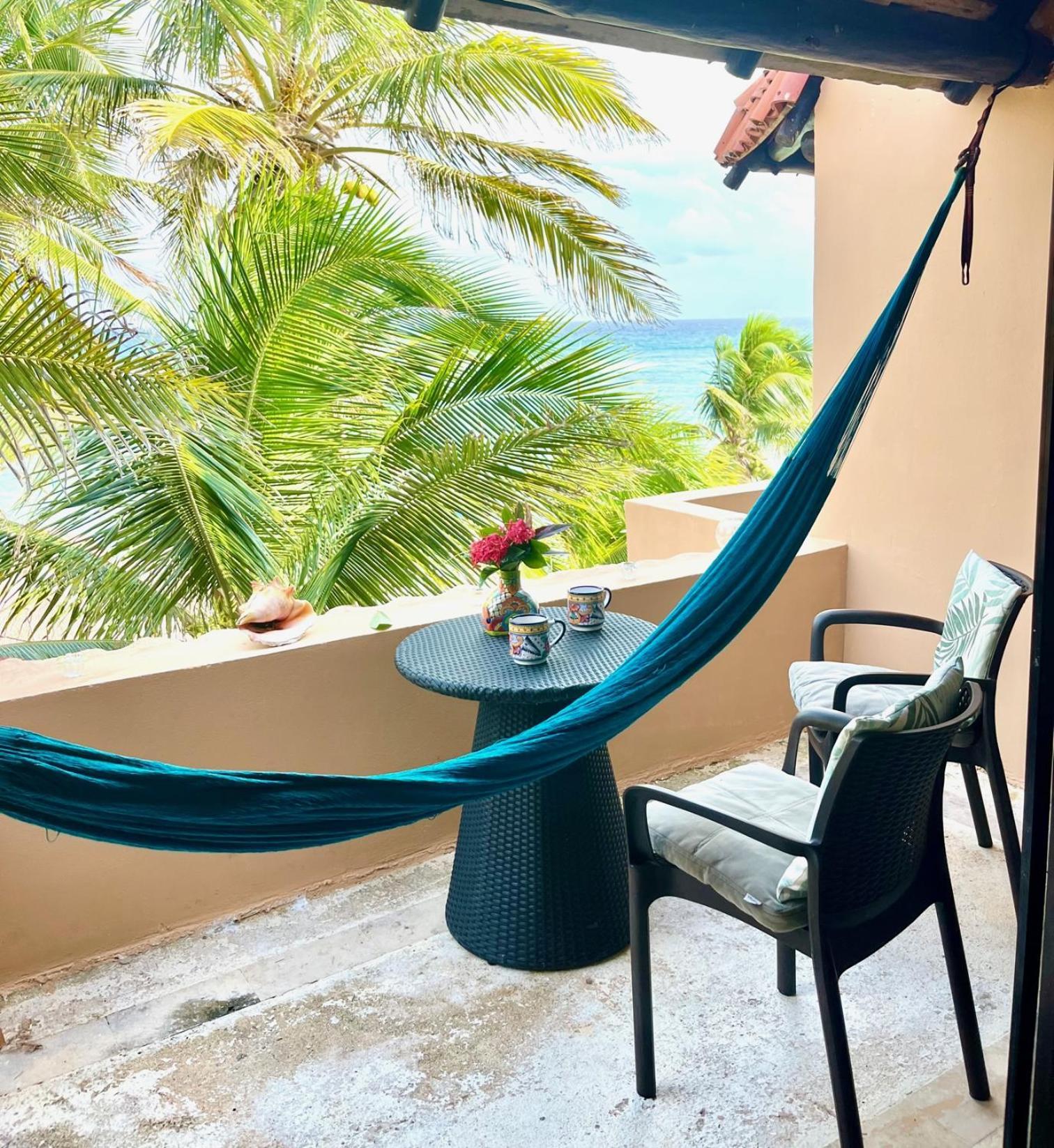 Beachfront Hammock Heaven Akumal Exteriör bild