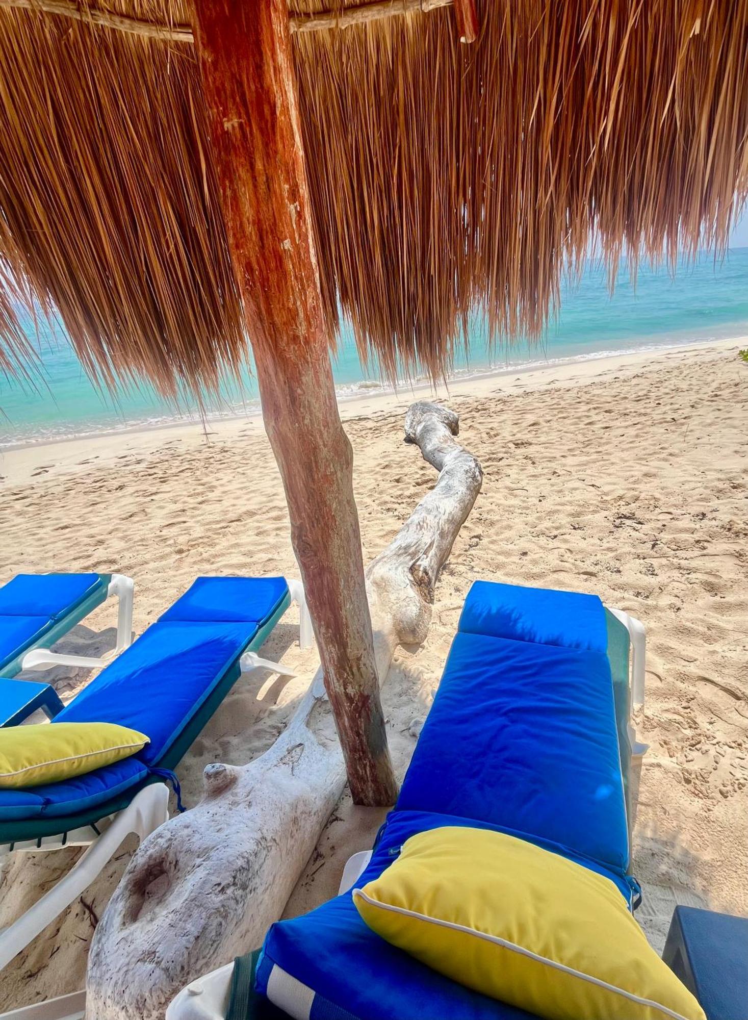 Beachfront Hammock Heaven Akumal Exteriör bild