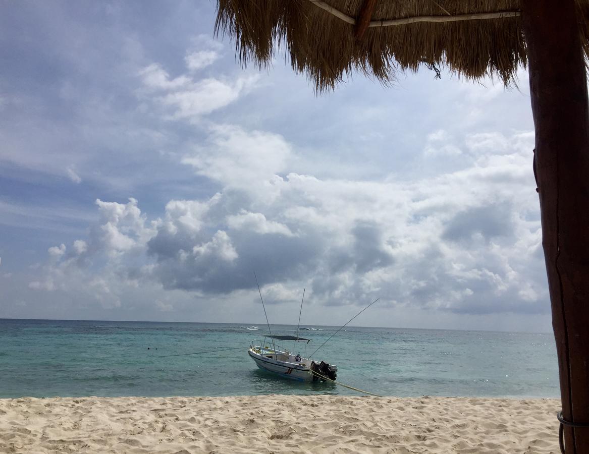 Beachfront Hammock Heaven Akumal Exteriör bild